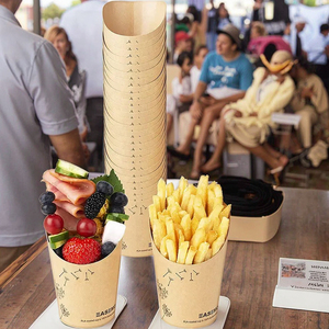 Nhà Máy <span class=keywords><strong>Cone</strong></span> Hộp Tùy Chỉnh Giữ Giấy Dùng Một Lần Waffle Bao Bì Hộp Các Tông Giấy <span class=keywords><strong>Cone</strong></span> Hộp Cho Pháp Chiên - Product Image 2