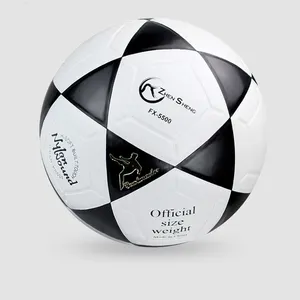 Balón de fútbol laminado PU tamaño y peso oficial calidad de entrenamiento Zhensheng tamaño 5