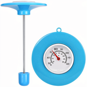 Thermomètre de <span class=keywords><strong>piscine</strong></span> flottant, facile à lire, sans batterie, étanche IPX6, <span class=keywords><strong>sonde</strong></span> en acier inoxydable 304, 0-50C, pour <span class=keywords><strong>piscine</strong></span>, étang, bain à remous - Product Image 2