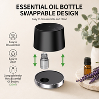 Diffuseur d'huiles essentielles rechargeable avec mémoire de mode et protection contre la faible batterie, diffuseur de parfum pour véhicule et maison