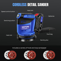 Sableuse orbitale électrique sans fil professionnelle multifonctionnelle 21v avec batteries au lithium