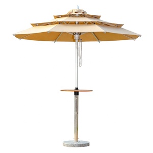 Juegos de muebles plegables para sombrilla <span class=keywords><strong>al</strong></span> aire libre de gran sol y terraza de café de aluminio de calidad superior ampliamen - Product Image 1
