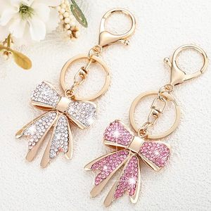 Porte-clés nœud en strass pour femme, breloque de sac en cristal étincelant, pendentif pour clé de voiture, accessoire <span class=keywords><strong>cadeau</strong></span> pour sac à main et sac à dos - Product Image 6