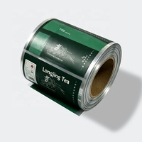 Film en rouleau laminé en aluminium BOPP mat imprimé sur mesure pour sachet de thé individuel, machine d'emballage automatique