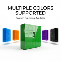 Casier intelligent modulaire personnalisable 24h/24 et 7j/7, armoire de prêt et de retour en libre-service pour bureau et bibliothèque, compartiments multi-tailles, certifié CE