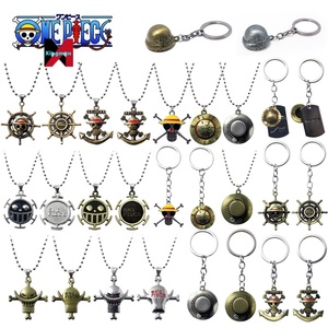 Bán buôn Anime cosplay phụ kiện mũ rơm Mặt Dây Chuyền Vòng cổ Luffy Sanji Edward <span class=keywords><strong>Skull</strong></span> <span class=keywords><strong>Keychain</strong></span> kim loại dây móc khóa - Product Image 1