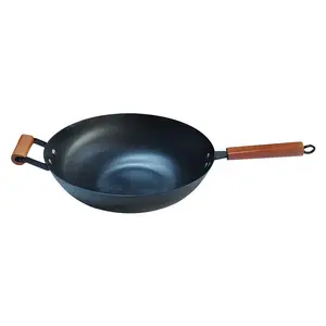 Popular Style Hammered Carbon pans Japanese Iron Wok King Wok As Seen On TV