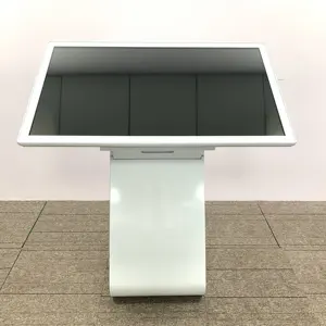 32 inch indoor floor standing touch screen kiosk with computer network