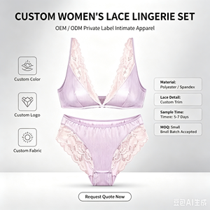 Set di Lingerie <span class=keywords><strong>Trasparente</strong></span> <span class=keywords><strong>con</strong></span> Ricamo Floreale per <span class=keywords><strong>Donne</strong></span>, <span class=keywords><strong>Reggiseno</strong></span> <span class=keywords><strong>con</strong></span> Ferretto e Perizoma in Pizzo <span class=keywords><strong>Trasparente</strong></span>, Set Intimo Due Pezzi - Product Image 3