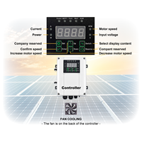Système de pompe à vis DC 72V 600W Pompe à eau submersible solaire électrique pour puits profond pour usage domestique
