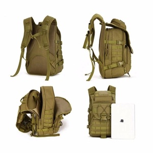 Sac à dos tactique multifonctionnel en nylon noir pour le camping et la randonnée M0360 - Product Image 6