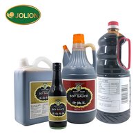 JOLION 1.6L Sauce Soja Légère Traditionnelle Chinoise en Bouteille PET Noire Certifiée BRC HACCP Halal