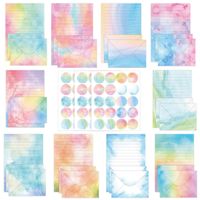 Lot de 160 papiers à lettres offset transfrontaliers, papier aquarelle simple et créatif, pour invitations et cadeaux d'anniversaire