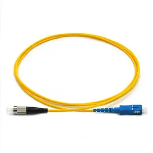 Produsen Harga terbaik FC UPC ke SC UPC 1m 3m 5m Singlemode Simplex 2.0 ukuran kabel pembagi kabel Patch serat optik