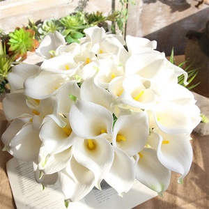 Fleurs artificielles Calla Lily en PU pour mariages, bouquets de mariée, douche nuptiale, DIY, décorations de fête à domicile - Product Image 6