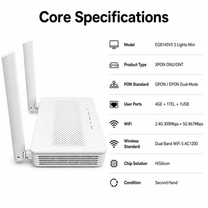 Módem de Acceso Óptico EG8145V5 5/12 Cat ONT Usado con Chip Huawei Hisilicon, 4GE+1TEL+1USB, WIFI 5 de Doble Banda 2.4G 5G, Router XPON ONU - Product Image 4