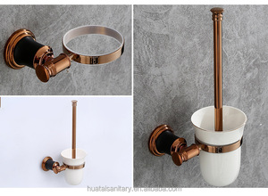 Raccords de <span class=keywords><strong>plomberie</strong></span> Matériel de toilette Ensemble d'<span class=keywords><strong>accessoires</strong></span> de salle de bain de luxe pour hôtel Accessoire de salle de bain or rose - Product Image 2