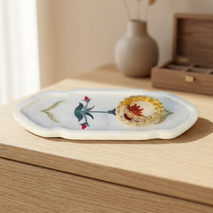 Bandeja Rectangular de Mármol Pulido de Lujo con Patas, Biodegradable y Ecológica, Modelo PCI 748 - Product Image 2