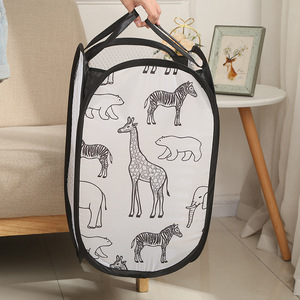 Panier à <span class=keywords><strong>linge</strong></span> pliable en maille <span class=keywords><strong>de</strong></span> dessin animé Panier à <span class=keywords><strong>linge</strong></span> pliant pour <span class=keywords><strong>salle</strong></span> <span class=keywords><strong>de</strong></span> <span class=keywords><strong>bain</strong></span> Organisateur <span class=keywords><strong>de</strong></span> vêtements sales Paniers Enfants Jouets <span class=keywords><strong>Rangement</strong></span> d'articles divers - Product Image 4