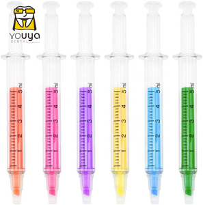 Divertente A Forma di Siringa di Alta-più leggero Penna A Sfera, Penna Dentale Fluorescente Penna Per Il Regalo - Product Image 4