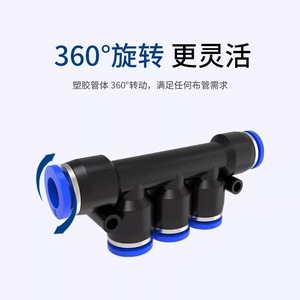 DDE Dade Pneumatics Pneumatic <b>Quick</b> Coupler 8-6/10-8/6-4/12-10 Threaded Plastic <b>Connector</b> For Industrial Use - Product Image 4