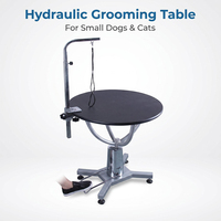 Table de toilettage pour animaux de compagnie professionnelle portable AP-805A, table ronde hydraulique, table de toilettage pour chiens, table réglable électrique pour animaux de compagnie