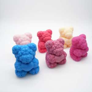 Sapone Artigianale a Forma di Orso Rosa Rosso e Amore, Sapone All'Ingrosso, Sapone Affascinante Antibatterico per Casa e Ritorno a Scuola - Product Image 5