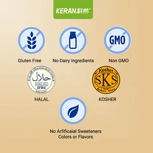 KERAN植物エキス非GMO大豆ペプチドパウダーヘルスフードサプリメントビーガン大豆ペプタイドパウダーコラーゲンパウダー女性用