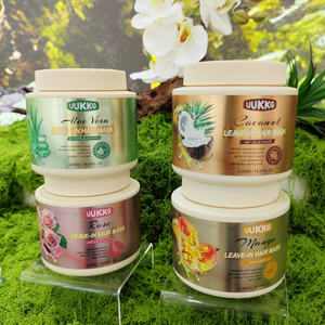 Masque capillaire à la kératine et aux protéines de <span class=keywords><strong>caviar</strong></span> <span class=keywords><strong>bio</strong></span>, anti-frisottis, contrôle du sébum, réparation intensive des cheveux, anti-chute, acide aminé, sans sulfate, UUKKG - Product Image 1