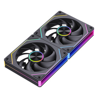 SNOWMAN Gaming PC Case Ventilateur de refroidissement ARGB Miroir Design Armoire de bureau Refroidisseur Ventilateur Gaming PC 120 mm Ventilateur de refroidissement par air pour PC Cabinet