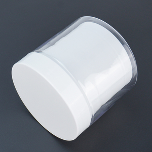 Empty Container Cosmetics 200g 250g 500g Wide mouth double wall plastic PET jar Cream Cream Packaging jar