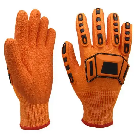 Custom Olieveld Nitril Guantes De Impacto Handsnijbestendig Niveau 5 Veiligheidswerk Anti Impact Handschoenen