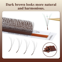 Extensions de cils NAGARAKU en forme de W 3D, volume intense, bouquets pré-faits, cils super doux, pleins et denses