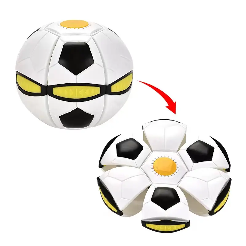 फ्लाइंग यूएफओ फ्लैट थ्रो डिस्क बॉल बिना एलईडी लाइट मैजिक बॉल टॉय किड आउटडोर गार्डन बीच गेम बच्चों के खेल बॉल