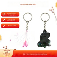 Porte-clés en PVC souple, modèle 009, style simplicité transfrontalière, personnalisable avec lettres de dessin animé, imprimable pour publicité