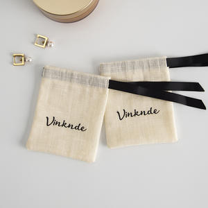 Hot Selling Custom Logo Reusable Cotton Canvas Drawstring Bag High Grade Material with Recyclable Feature for Gift Packing - Product Image 3