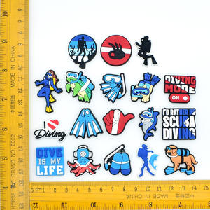 Dijes para Zapatos de Buceo con Temática de Playa y Mar, Regalos Promocionales, Decoración de Zapatos de Buceo con Tiburón para Vacaciones de Verano, Dijes para Zapatos de Natación - Product Image 6