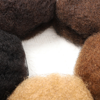 Vente en gros d'extensions de cheveux vierges humains 100% Afro Kinky Curly Bulk pour Dreadlocks Loc Remy Tressage Cheveux frisés crépus de haute qualité
