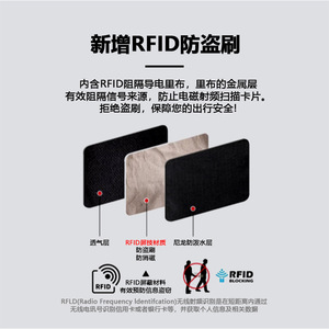 Riñonera Antirrobo RFID de 7 Pulgadas, Color Gris Sólido, para Deportes al Aire Libre, Porta Pasaportes y Tarjetas con Correa Ajustable - Product Image 5