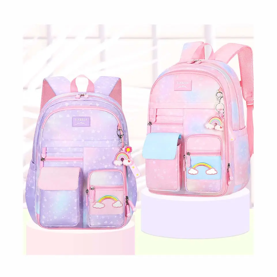 2022 Creative fashion Cartoon schoolbag Cute Unicorn School Backpack Kids waterproof Nylon School bags for Girl School Supplies