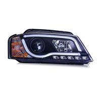 Pour Audi A3 2008-2012, ensemble de phares à LED avec guide de lumière DRL et projecteur bi-xénon
