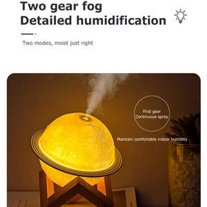 Luz Nocturna LED con Forma de Planeta para Uso Doméstico, Difusor de Aceites Esenciales Ultrasónico, Humidificador de Aire para Aromaterapia - Product Image 3