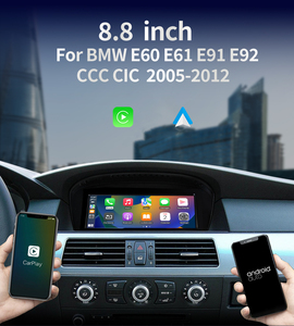 Écran de voiture Linux 8,9 pouces, CarPlay sans fil, Android Auto, <span class=keywords><strong>Bluetooth</strong></span>, <span class=keywords><strong>lecteur</strong></span> <span class=keywords><strong>DVD</strong></span> de voiture pour BMW E60 E61 E92 E91 2005-2012 - Product Image 4