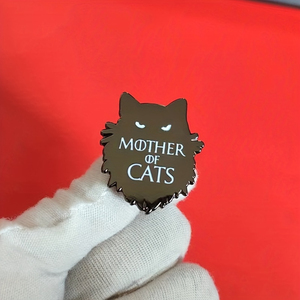 Bros Enamel Kucing Hitam yang Mengagumkan, Pin Enamel Kartun Ibu Kucing untuk Pria, Aksesoris Pakaian untuk Jeans, Ransel, Topi, dan Pakaian. - Product Image 3