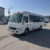 Minibus d'occasion Toyota Coaster 30 places, conduite à gauche, diesel, autocar de passagers à vendre à l'exportation