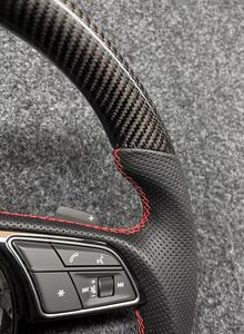 Volant en fibre de carbone et Alcantara, style <span class=keywords><strong>RS</strong></span>, pour <span class=keywords><strong>Audi</strong></span>, vente en gros transfrontalière, directement de l'usine - Product Image 5