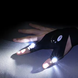 Guantes deportivos guantes de linterna ligera guantes de pesca LED