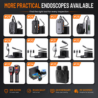 Endoscope automobile haute définition ZCF avec écran LCD, objectif 5,5 mm, IP67, grand angle 75°, zoom numérique 2X, éclairage 6 LED, usage industriel