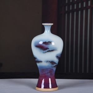 MSH Jingdezhen Vase de table artisanal antique <span class=keywords><strong>en</strong></span> céramique chinoise Jun Porcelaine <span class=keywords><strong>en</strong></span> <span class=keywords><strong>terre</strong></span> <span class=keywords><strong>cuite</strong></span> - Product Image 3