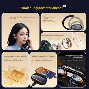 2025ใหม่สำหรับหูฟังไร้สายแบบเกี่ยวหูแนวสปอร์ตใช้งานได้ยาวนานสวมใส่สบายแบตเตอรี่ยาวนาน2000mAh Type-C เร็ว - Product Image 6